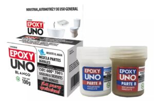 ADHESIVO EPOXY UNO BLANCO 100g USO INDUSTRIAL AUTOMOTRIZ Y GENERAL