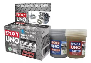 ADHESIVO EPOXY UNO ACERO 100GR USO INDUSTRIAL AUTOMOTRIZ Y GENERAL