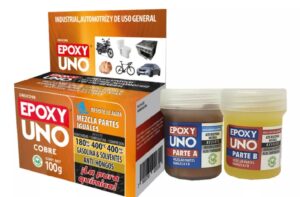 ADHESIVO EPOXY UNO COBRE 100GR INDUSTRIAL AUTOMOTRIZ Y USO GENERAL