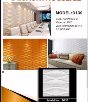 PANEL DECORATIVO 3D PVC D130