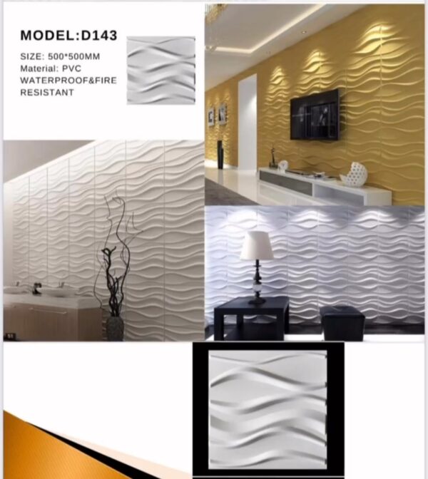 PANEL DECORATIVO 3D PVC D143