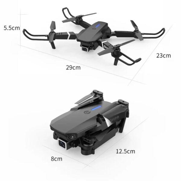 Mini Drone 4k Uhd 24 Ghz Ready E88 - Imagen 2